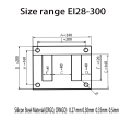 EI 240 Hecho por Transformer Core Lamination Machine Grado 50W800 0.25 a 0.5 mm